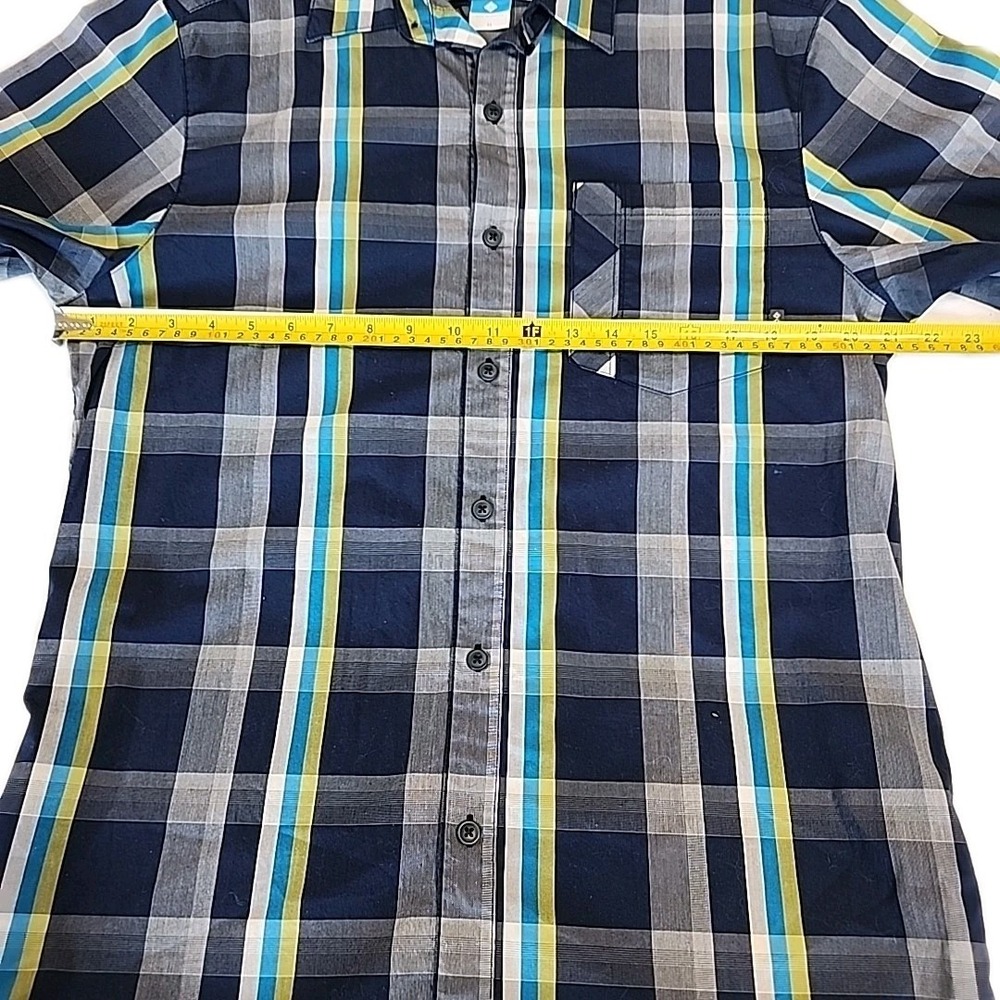 Columbia Omni-Wick Advanced Evaporation Shirt Blue Plaid Ls Button Up Mens M - Picture 4 of 9